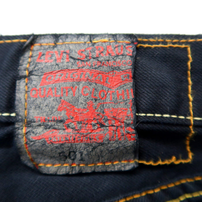 古着 リーバイス Levi's 501 ブラックデニムパンツ ジーンズ ジーパン 後染め サイズ表記：W32L34　gd44078_画像8