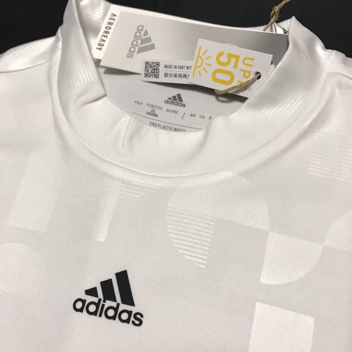 ○新品【メンズM相当/OTサイズ】白ホワイト adidas GOLFアディダス