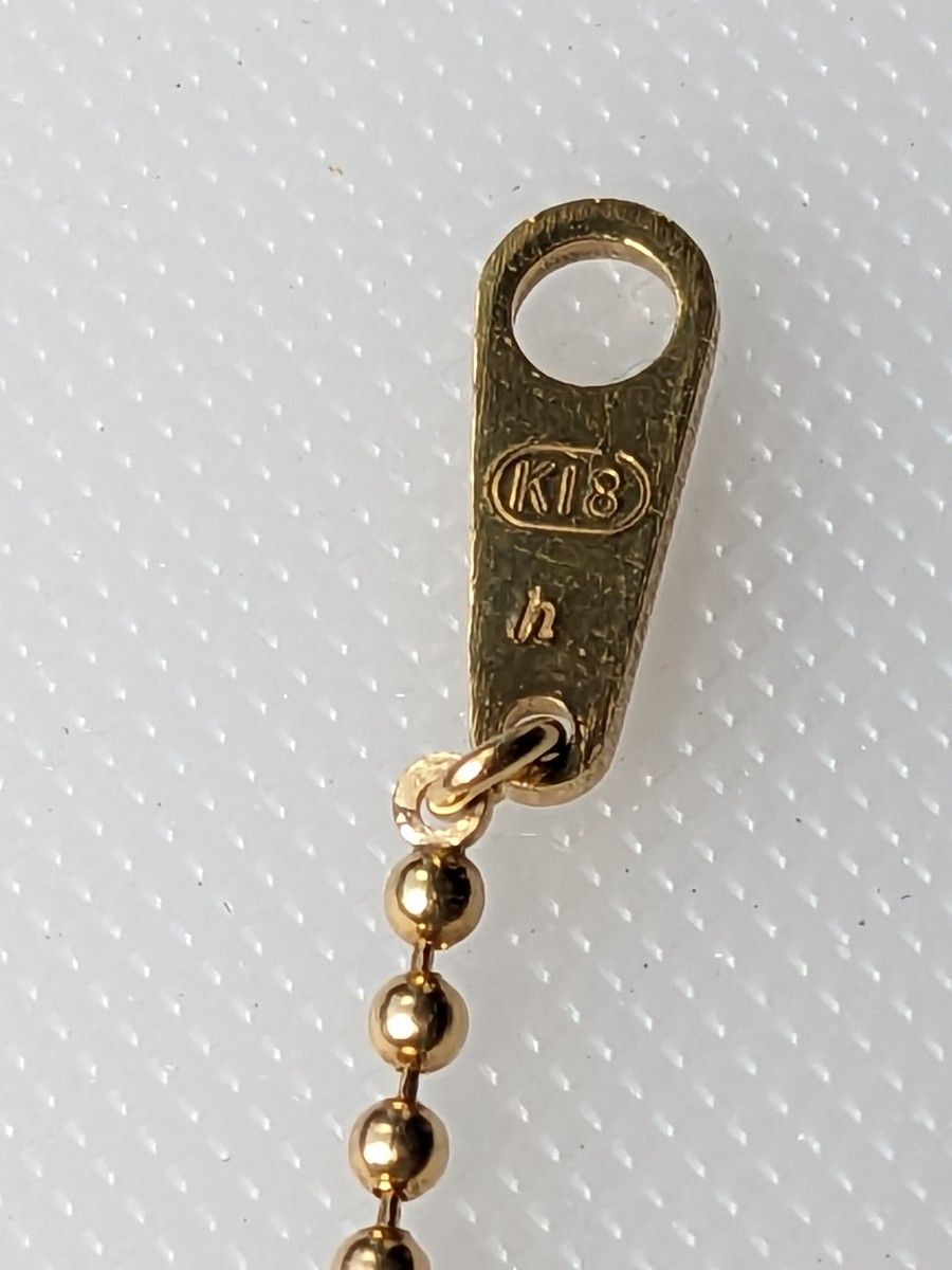 ねこやしき様専用 K18 46センチボールチェーンネックレス|Yahoo