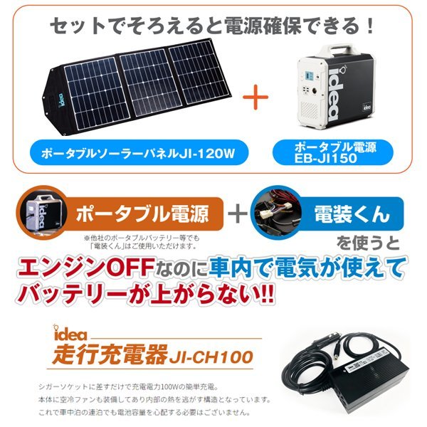 re gun sidea portable solar panel JI-120W