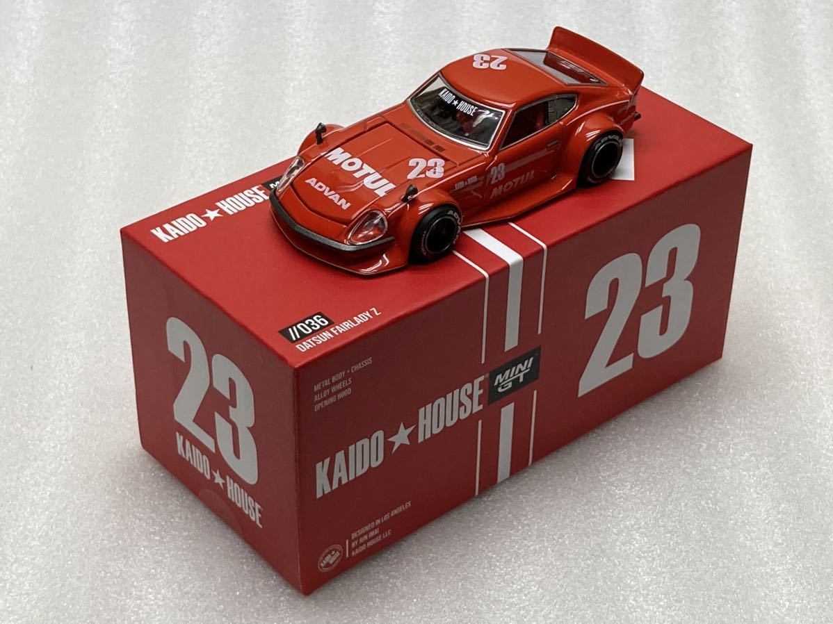 即決 MINI GT 1/64 ダットサン Kaido フェアレディZ MOTUL V2 レッド モチュール 街道はうす KAIDO HOUSE JChere雅虎拍卖代购 Kaido House x Mini GT 64 日産 フェアレディ Z 街道GT V2 Kaido Fairlady Z ミニカー