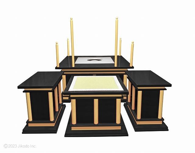 正規通販 【寺院仏具】黒塗り 慈光型の椅子式護摩壇3.5尺セット(天板に60cm角ステンレスプレート付)国内自社工場制作(受注生産品)(商品番号10239k) 仏具一般 正規通販 【寺院仏具】黒塗り 慈光型の椅子式護摩壇3.5尺セット(天板に60cm角ステンレスプレート付)国内自社工場制作(受注生産品)(商品番号10239k) 仏具一般