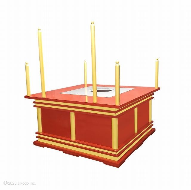 新発売の 【寺院仏具】朱塗り 慈光型の護摩壇3.5尺 壇のみ(天板に60cm角ステンレスプレート付)国内自社工場制作(受注生産品)(商品番号10237s) 仏具一般 新発売の 【寺院仏具】朱塗り 慈光型の護摩壇3.5尺 壇のみ(天板に60cm角ステンレスプレート付)国内自社工場制作(受注生産品)(商品番号10237s) 仏具一般