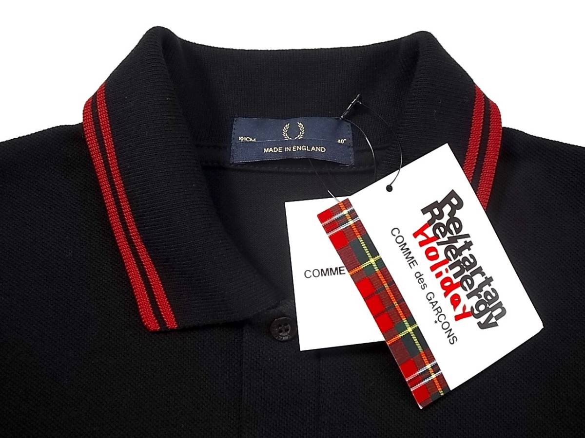 Re/tartan Re/energy Holiday COMME des GARCONS FRED PERRY ポロシャツsize40の画像5