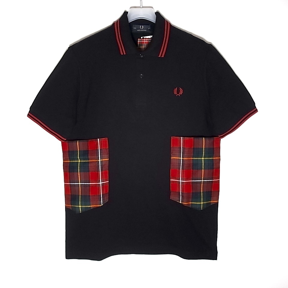 Re/tartan Re/energy Holiday COMME des GARCONS FRED PERRY ポロシャツsize40の画像2