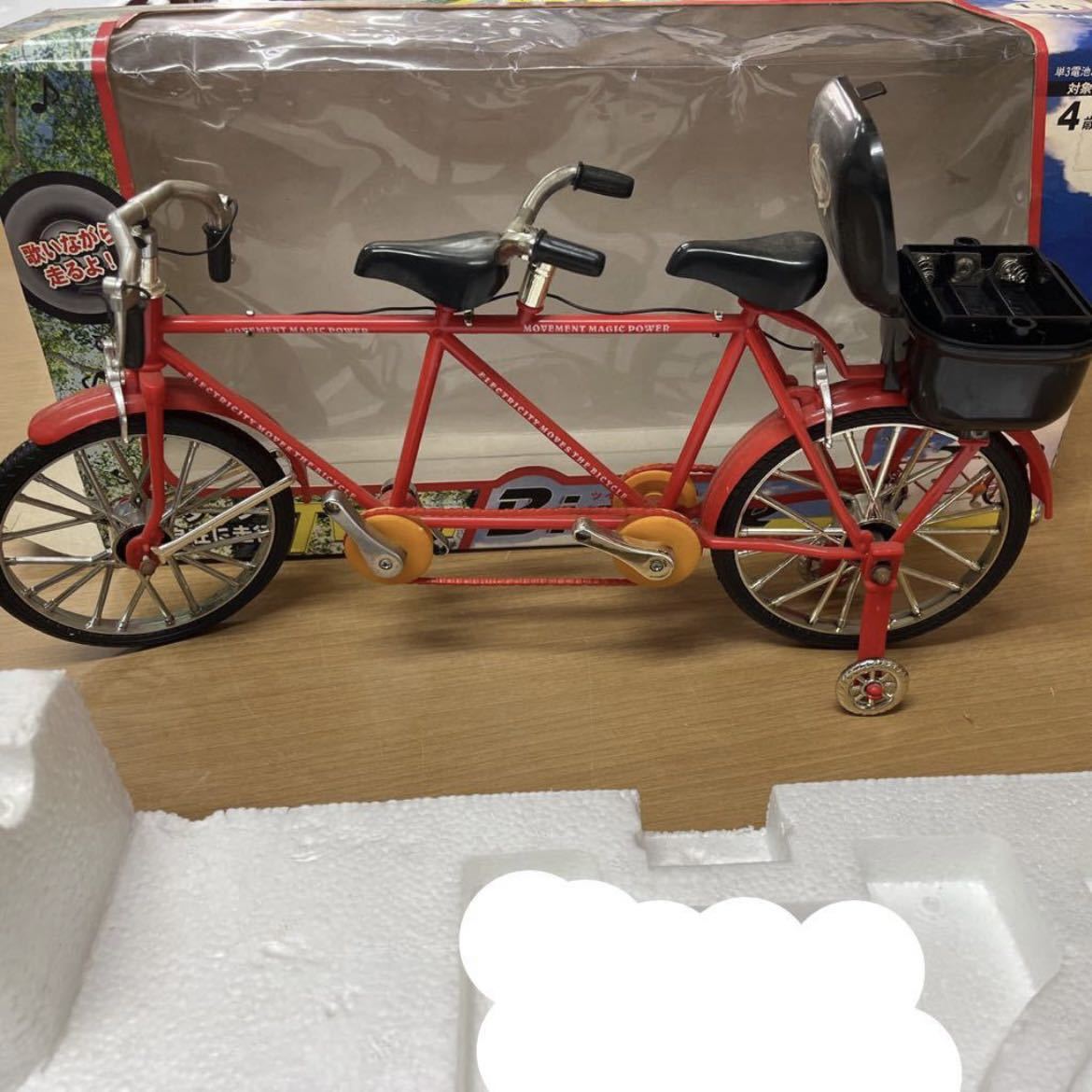 M-72★100サイズ Twin Bicycle ツイン バイスクル おもちゃ 昭和レトロ 当時物 中古 ジャンク品 難あり_画像1