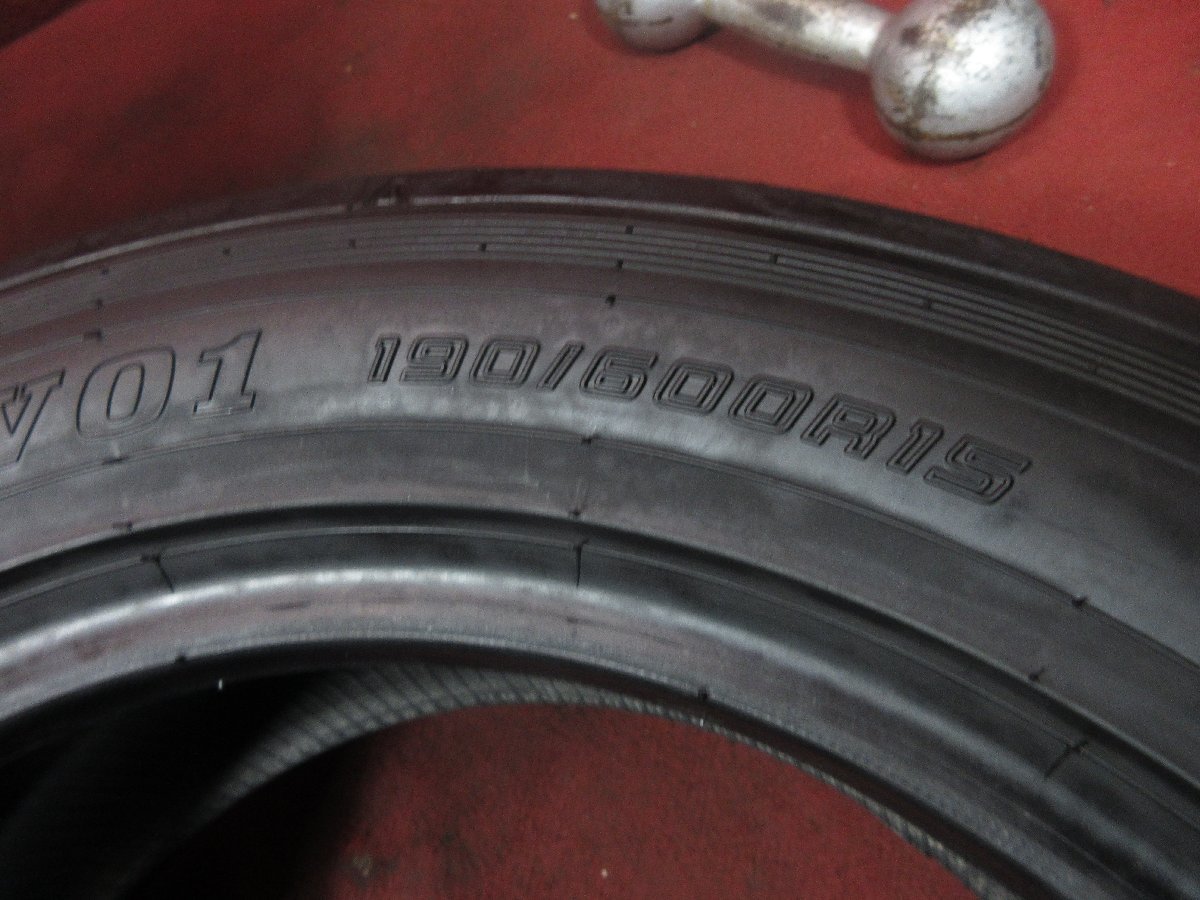 タイヤ 4本 190/600R15 ダンロップ ディレッツァ DIREZZA V01 2021年 バリ山 溝アリ 送料無料★13911_画像8