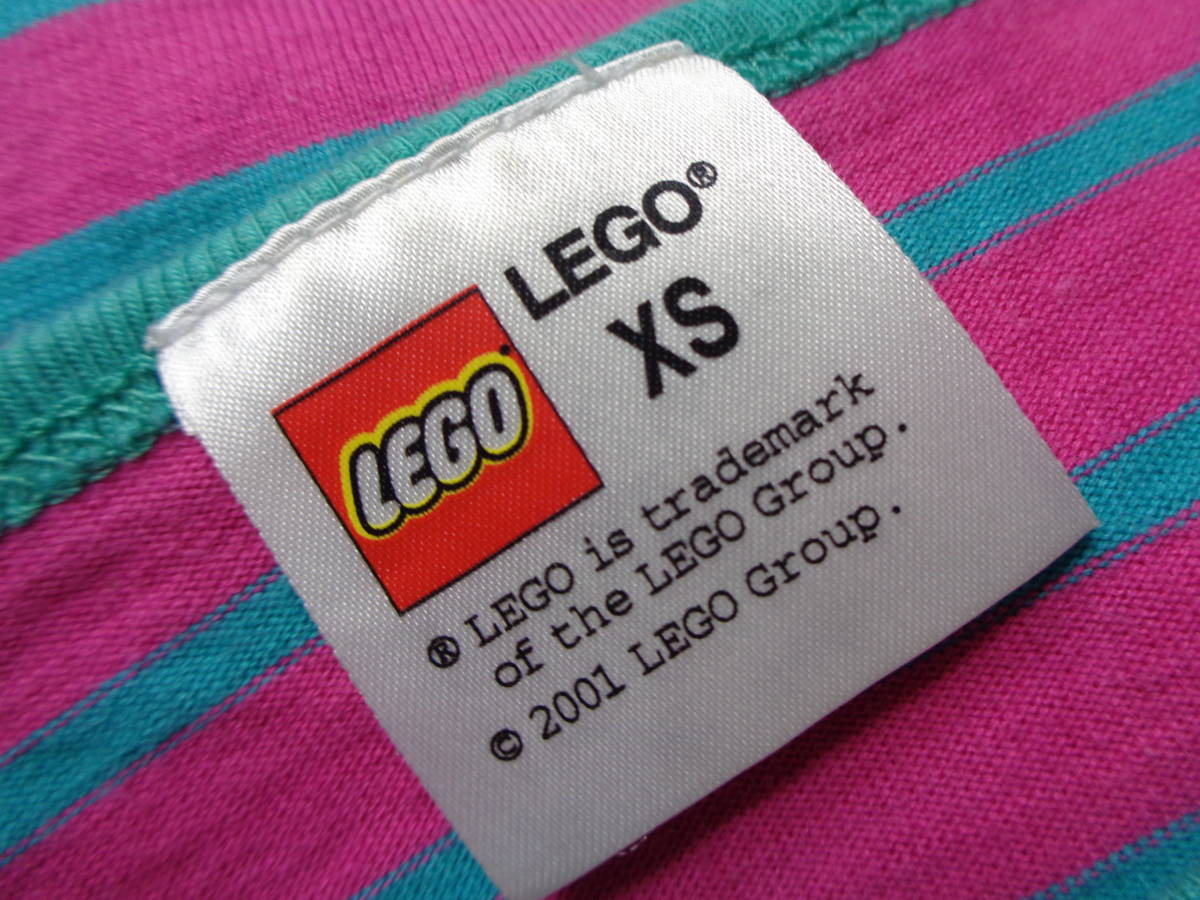 レゴ LEGO ボーダー Ｔシャツ (XS) ピンク_画像3