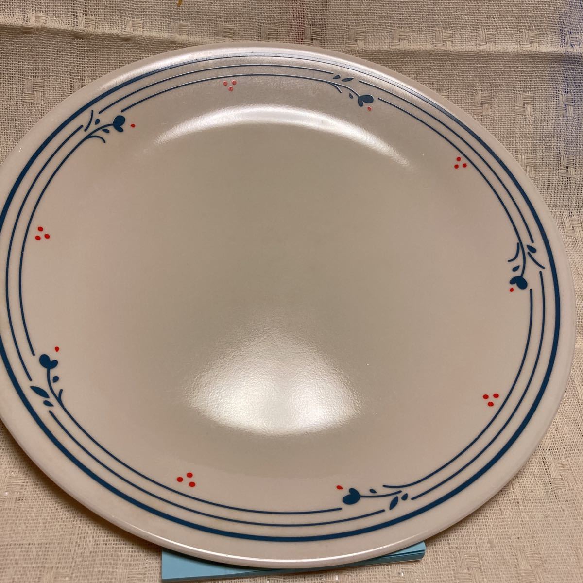  medium-sized dish (2) Old ko rail blue flower America miscellaneous goods Vintage tableware back stamp have retro tableware 
