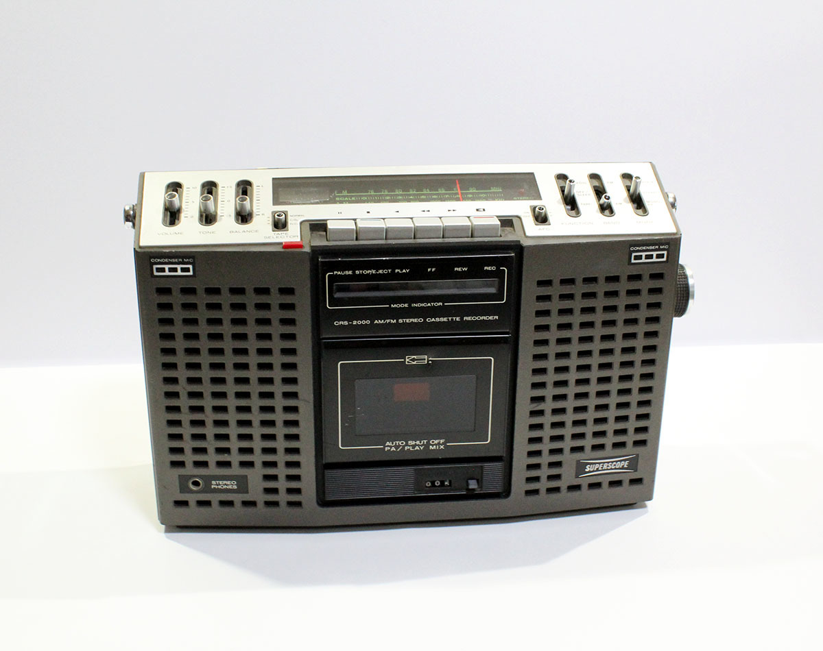 レトロ 当時物 marantz マランツ ラジカセ SUPERSCOPE CRS-2000 FM/AMステレオラジオカセットレコーダー 中古 ya0390_画像1