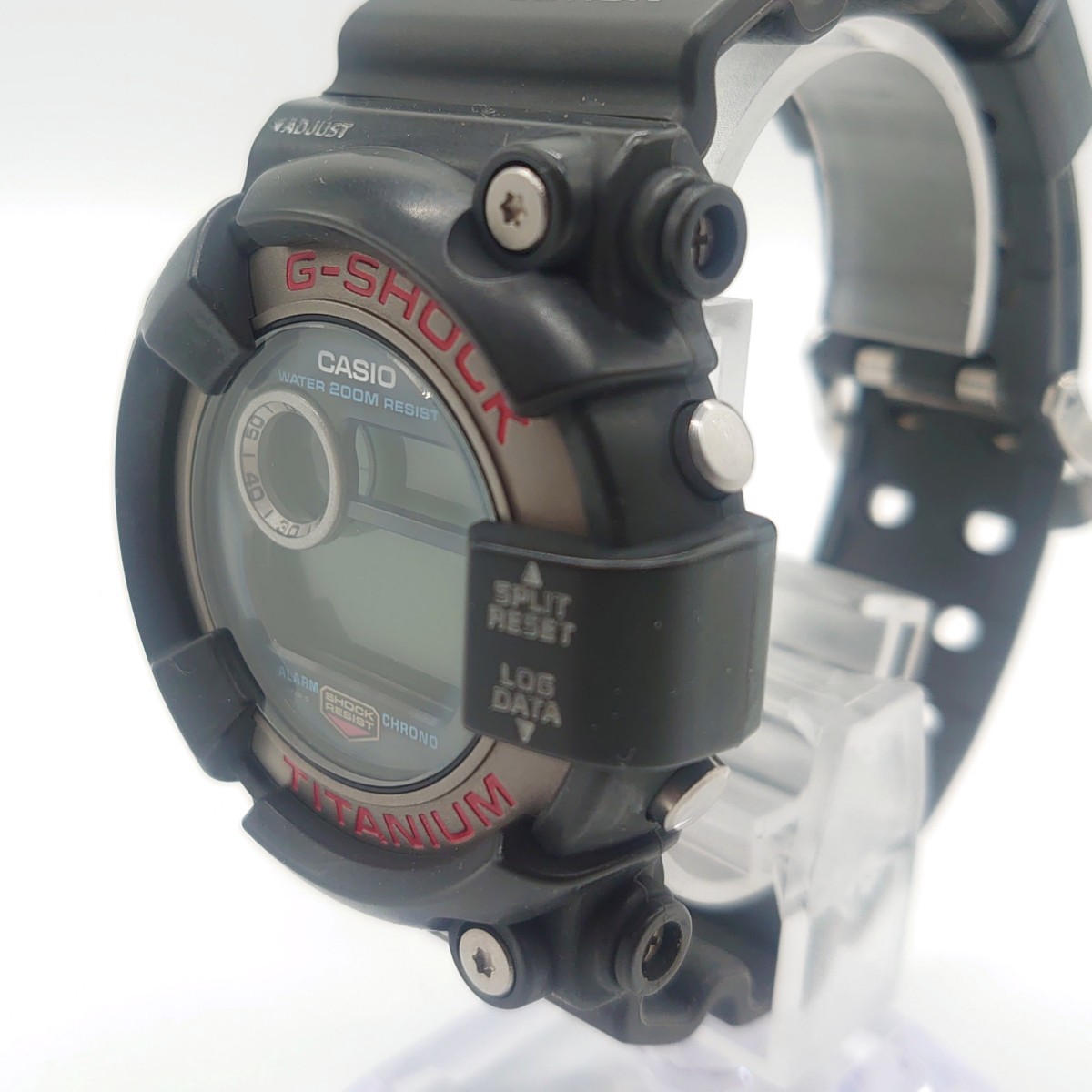 CASIO G-SHOCK FROGMAN カシオ ジーショック フロッグマン DW-8200-1A 2代目 メンズ デジタル 腕時計 チタン ブラック ジャンク tnp-21x213_画像3