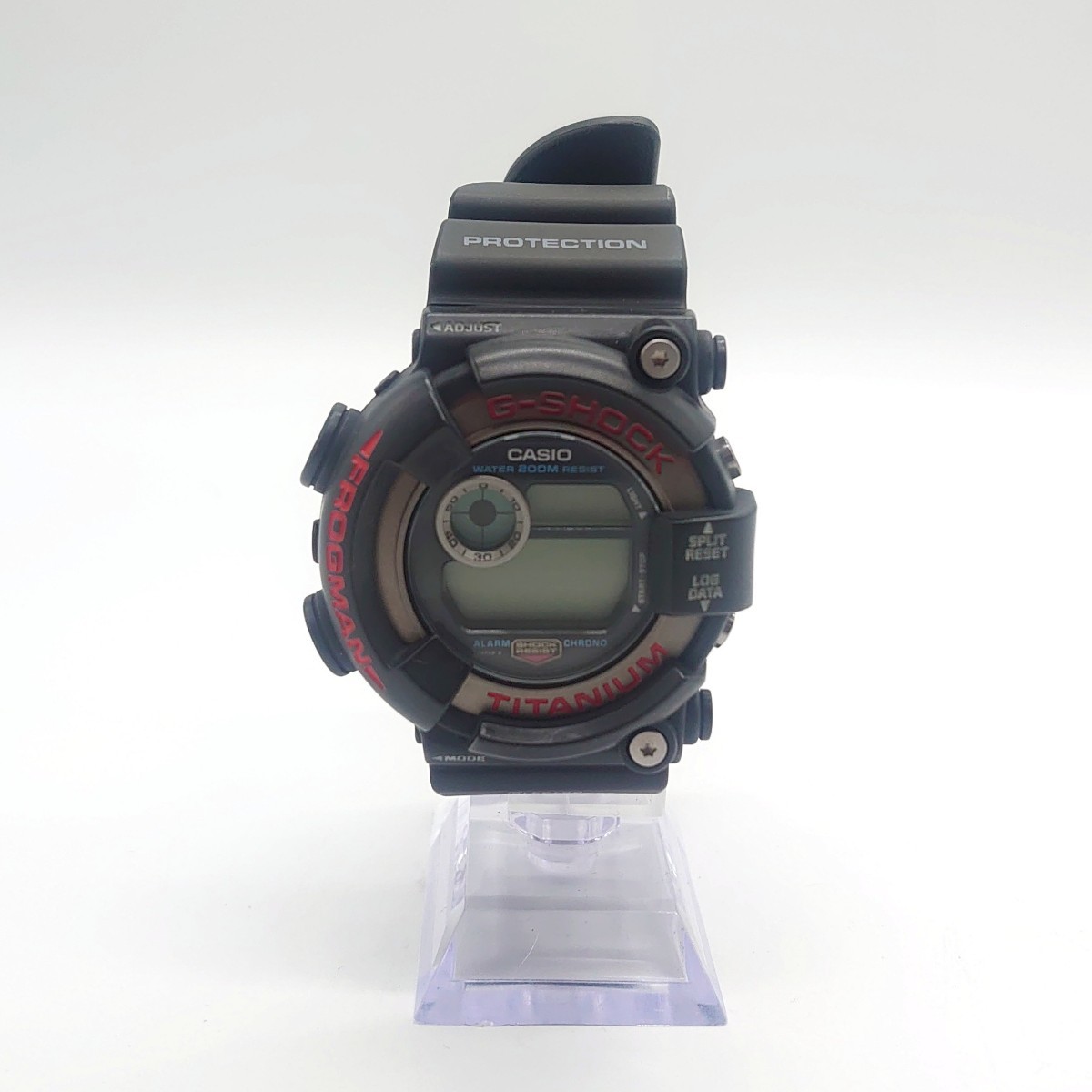 CASIO G-SHOCK FROGMAN カシオ ジーショック フロッグマン DW-8200-1A 2代目 メンズ デジタル 腕時計 チタン ブラック ジャンク tnp-21x213_画像1