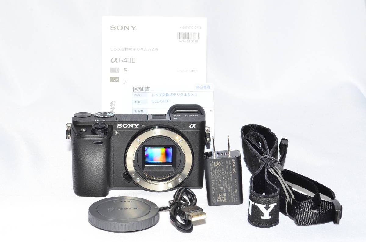 登場! SONY ☆ショット数350回☆ α6400 （ブラック） ILCE-6400 ボディ