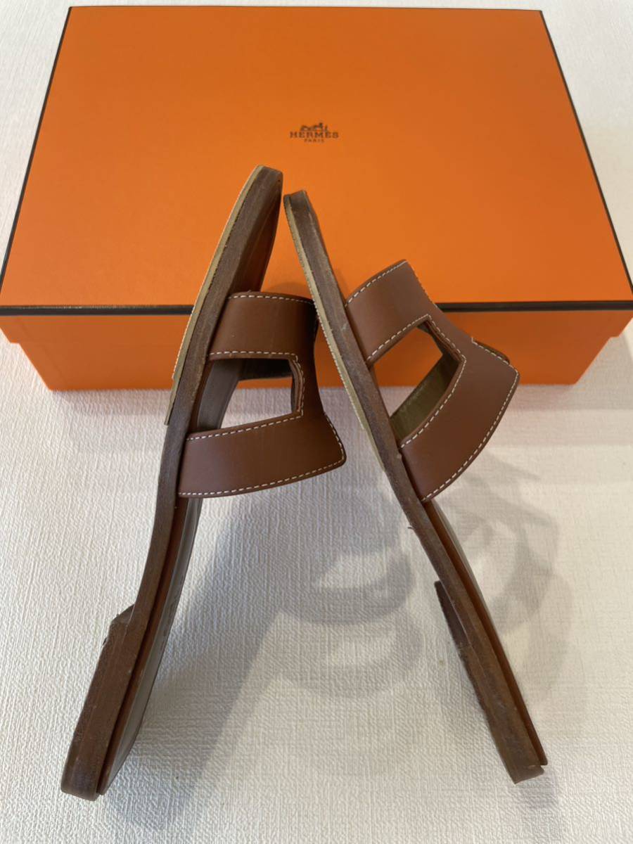 ◇ Hermes（エルメス）　オラン　サンダル　ゴールド　36サイズ（23.０cm）　匿名配送　送料無料◇_画像7