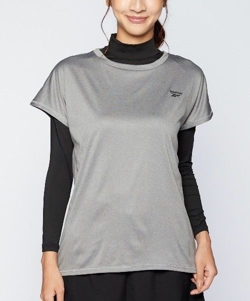 新品・未着【Reebok:リーボック】レディース 半袖Tシャツ&長袖インナー2点セット　ジム　インナー　トレーニングウェア