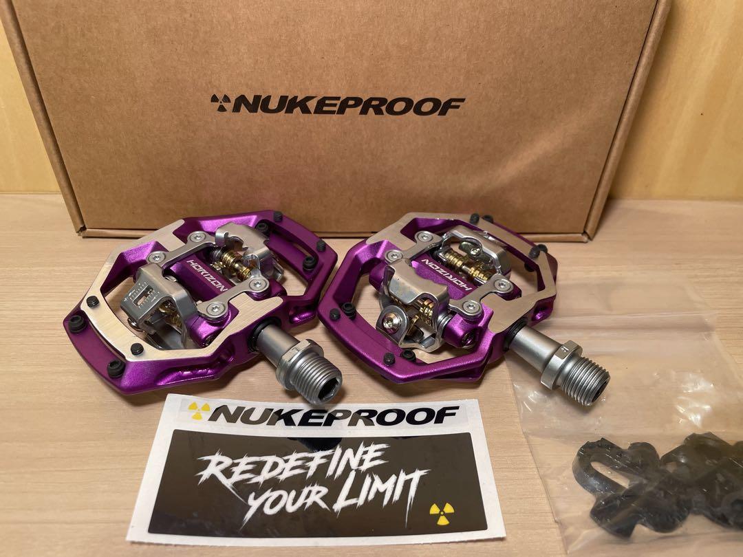 【新品・未使用】Nukeproof Horizon CS クロモリトレイルペダル　パープル