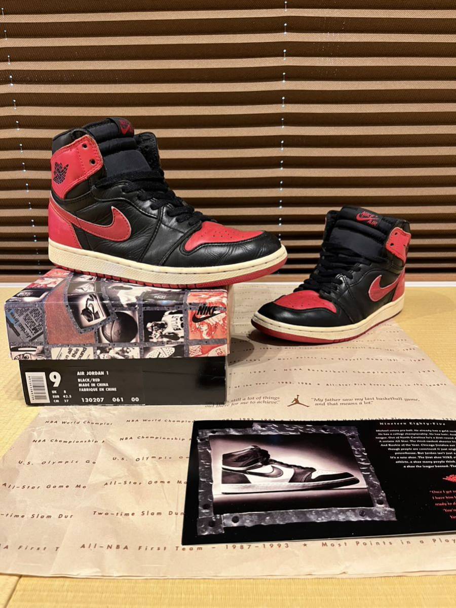 夏休み特価】AIR JORDAN 1 HIGH BRED 黒赤 94 | JChere雅虎拍卖代购