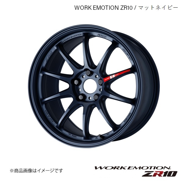 WORK EMOTION ZR10 スズキ アルト ワークス DBA-HA36S 1台分 1ピース ホイール 4本 【15×5J 4-100 INSET45 マットネイビー】_画像1