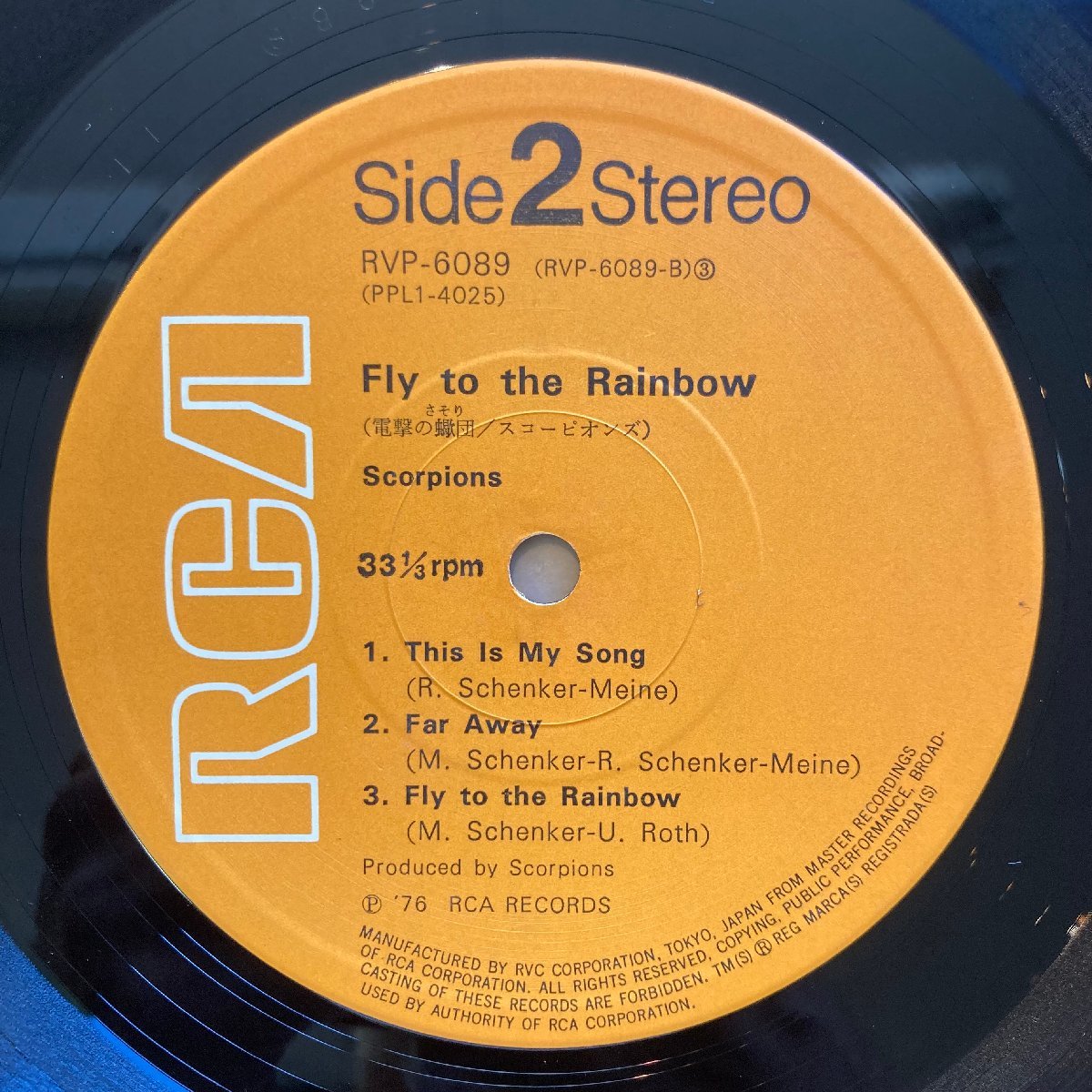 SCORPIONS /FLY TO THE RAINBOW /RVP6089 /国内盤★送料着払い★URT_画像4