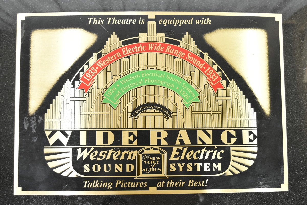 Western Electric/ウェスタンエレクトリック 真鍮製看板 Vintage Sign