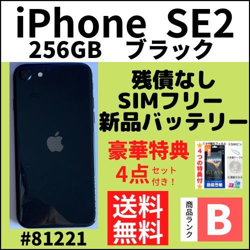 B美品】iPhone SE2 ブラック256 GB SIMフリー本体(81211) | JChere