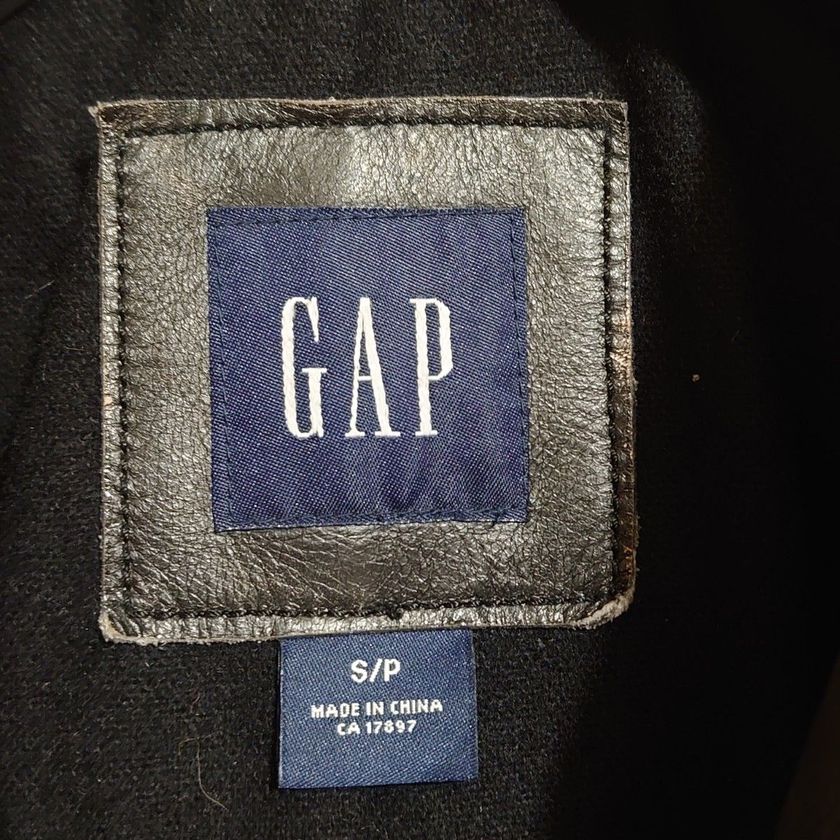 ★新品同様★GAP　ギャップM-65型レザージャケット　sizeＳ