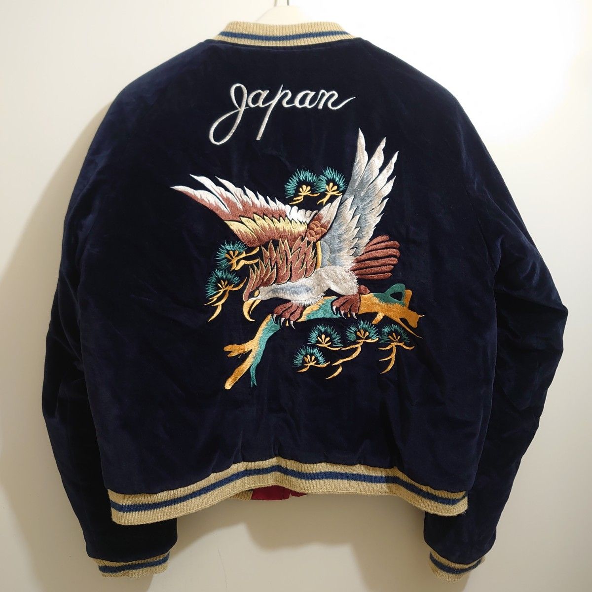 希少 超美品 テーラー東洋 別珍スカジャン size XL 鷹 鷲 龍 希少 超美品 テーラー東洋 別珍スカジャン size XL 鷹 鷲 龍