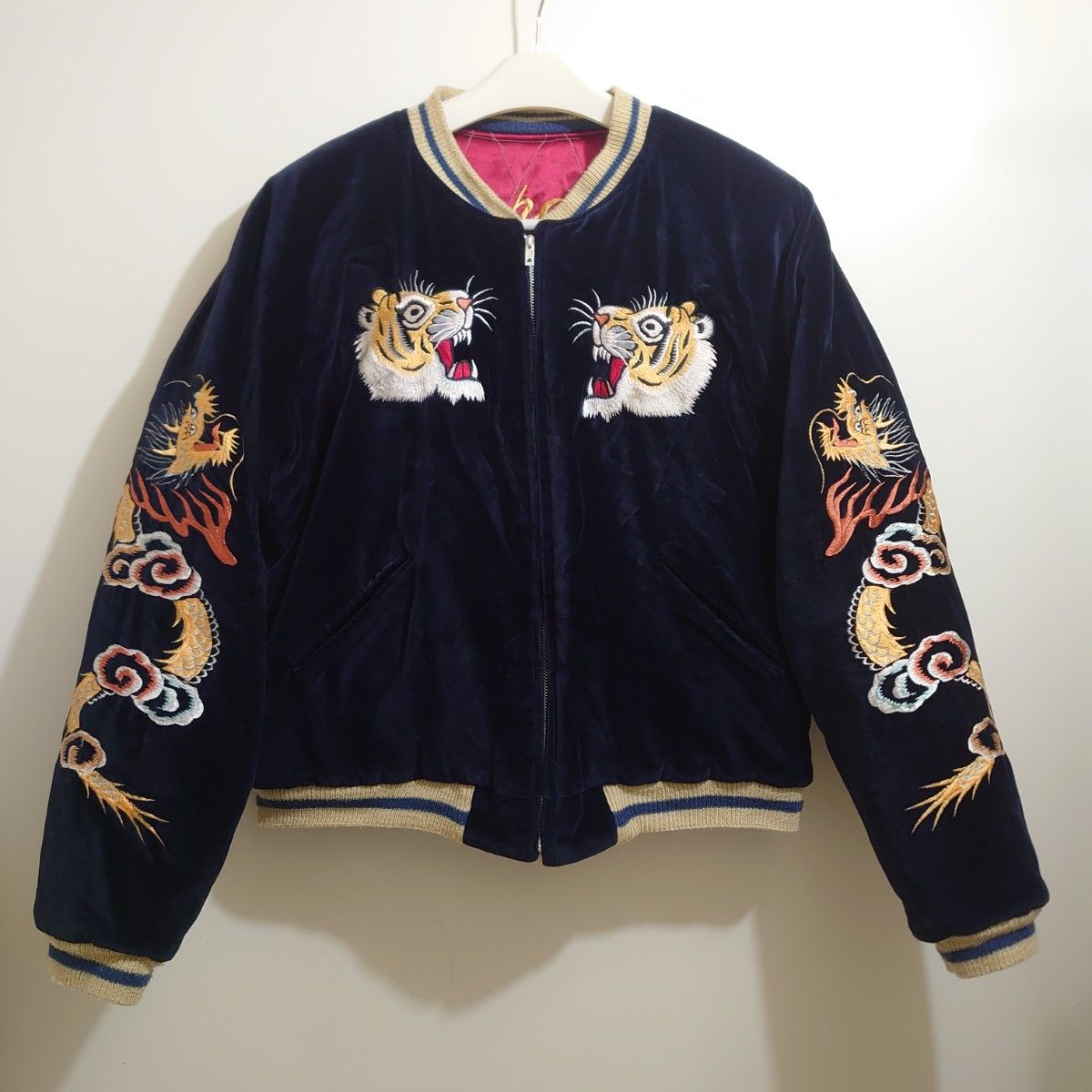 希少 超美品 テーラー東洋 別珍スカジャン size XL 鷹 鷲 龍 希少 超美品 テーラー東洋 別珍スカジャン size XL 鷹 鷲 龍
