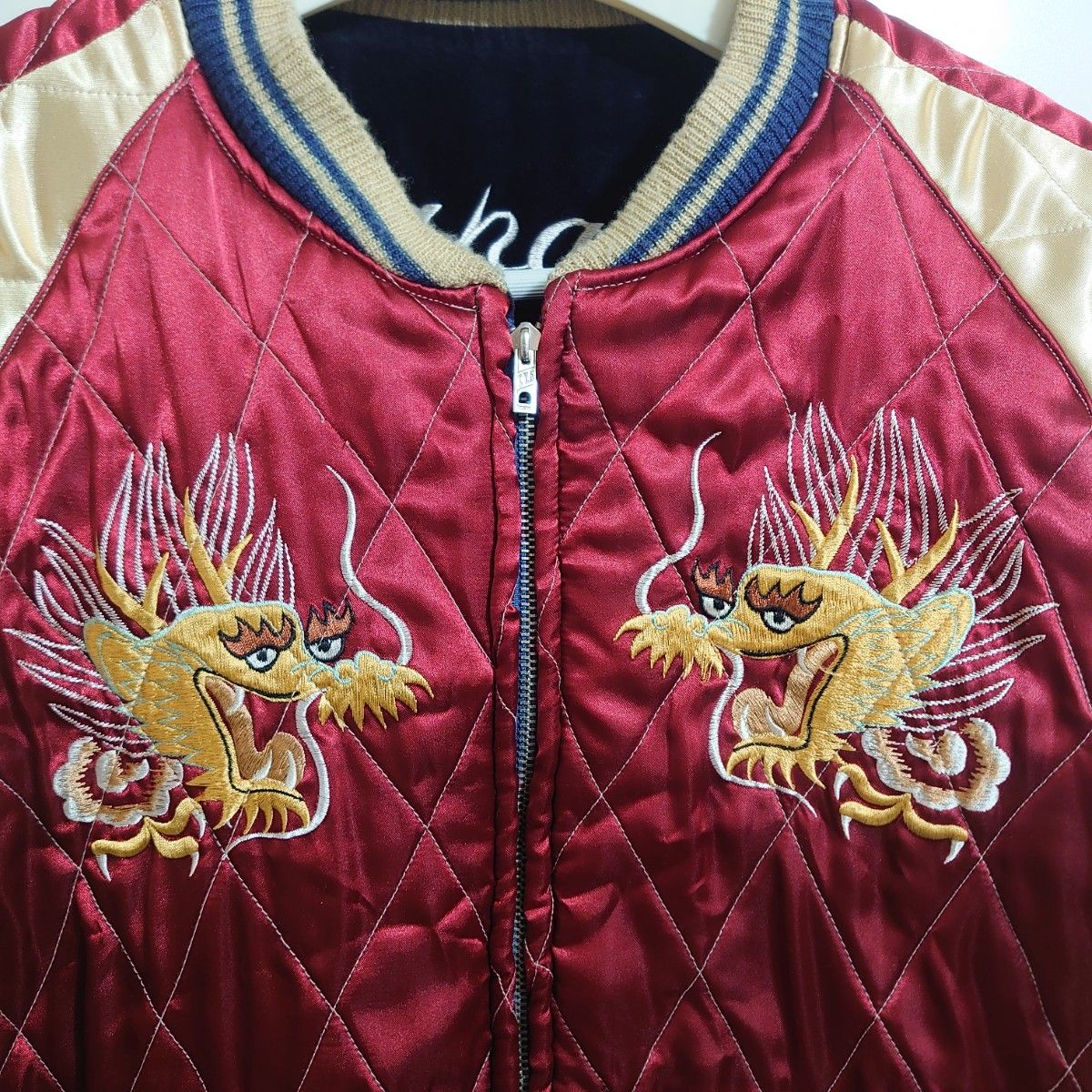 希少 超美品 テーラー東洋 別珍スカジャン size XL 鷹 鷲 龍 希少 超美品 テーラー東洋 別珍スカジャン size XL 鷹 鷲 龍
