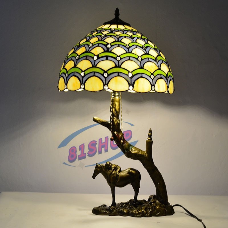 81SHOP」極美品☆独特 高品質 テーブルランプ ステンドランプ ステンド