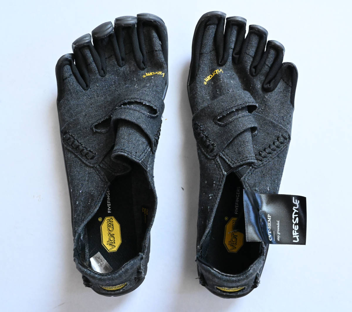  new goods 26cm M42 Vibram CVT Hemp 5 fingers shoes Vibram five finger z Bear foot casual 18M6201 26.5 27 black black 