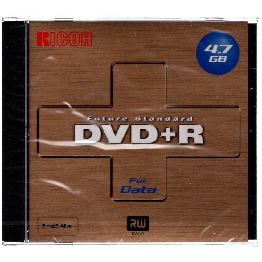  Ricoh RICOH 2.4 скоростей соответствует DVD+R For Data DRD-24XPC 1 листов не использовался shrink упаковка нераспечатанный 