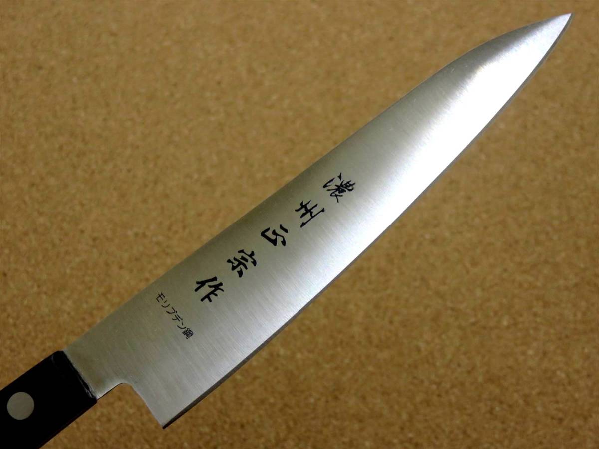 関の刃物 ペティナイフ 13.5cm (135mm) 濃州正宗作 ステンレス フェノール樹脂柄 果物包丁 野菜 果物の皮むき 小型の両刃ナイフ 国産日本製