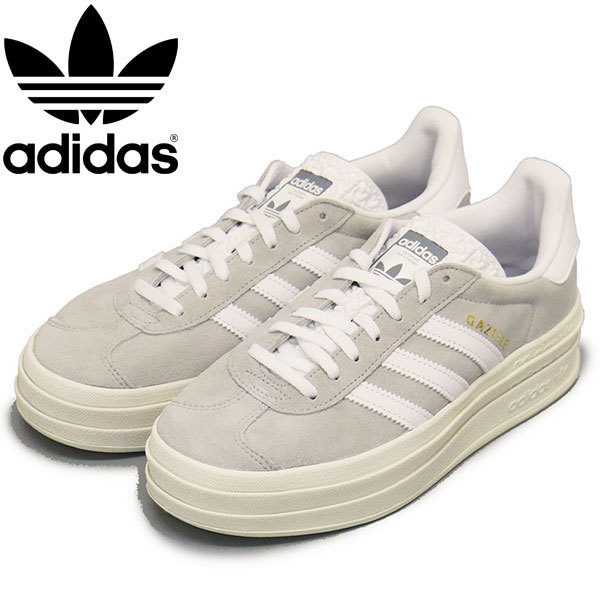 adidas ( Adidas ) HQ6893 GAZELLE BOLD Wgazeru ball do lady's sneakers gray two x foot wear white x core white AD233