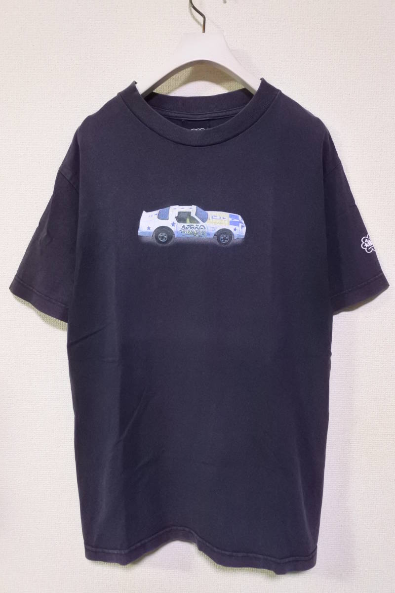 90's ERIC HAZE Vintage Car Tee size M USA製 エリックヘイズ Tシャツ フェードブラック