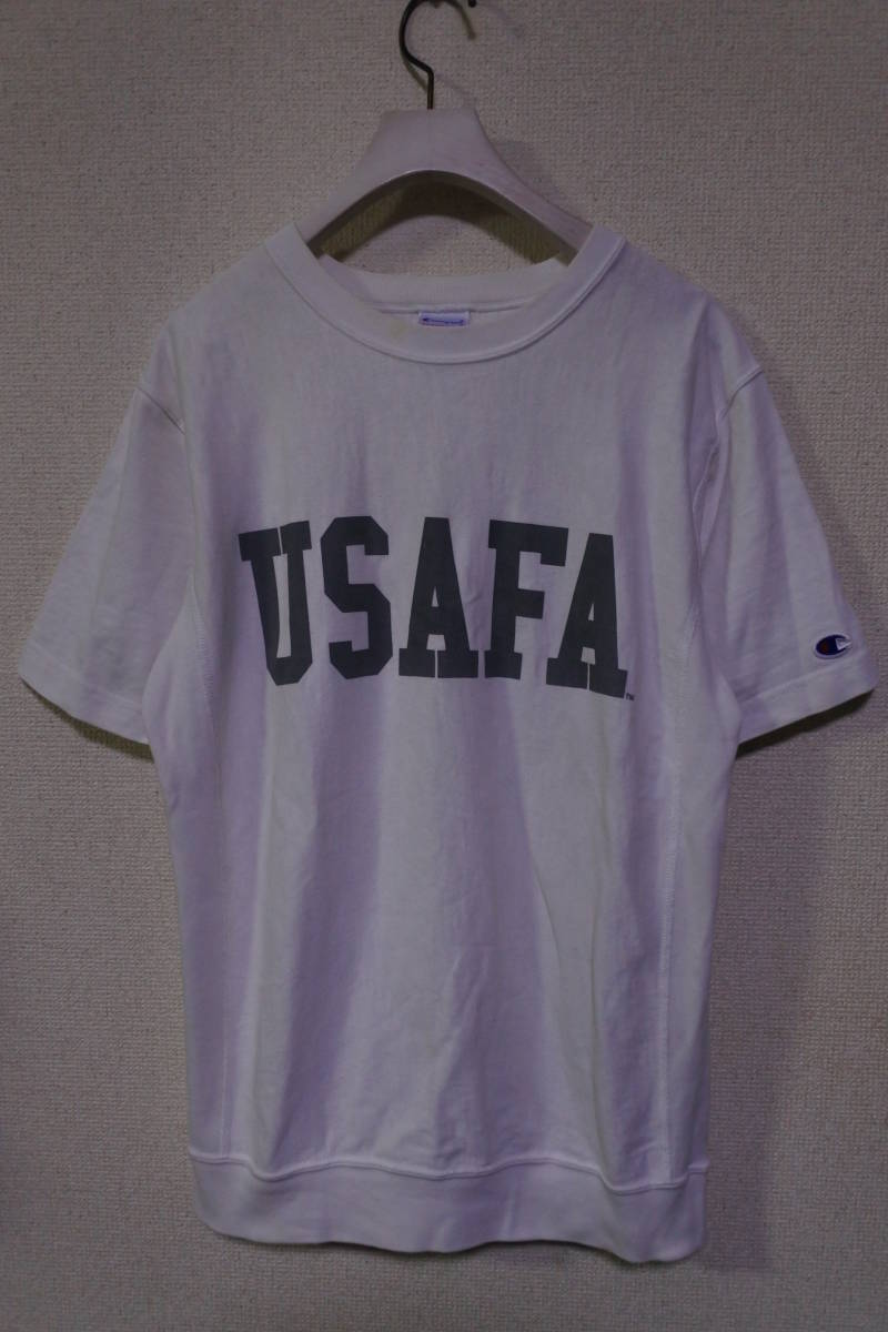 Champion BEAMS USAFA チャンピオン ビームス リバースウィーブ Tシャツ size M ホワイト_画像1