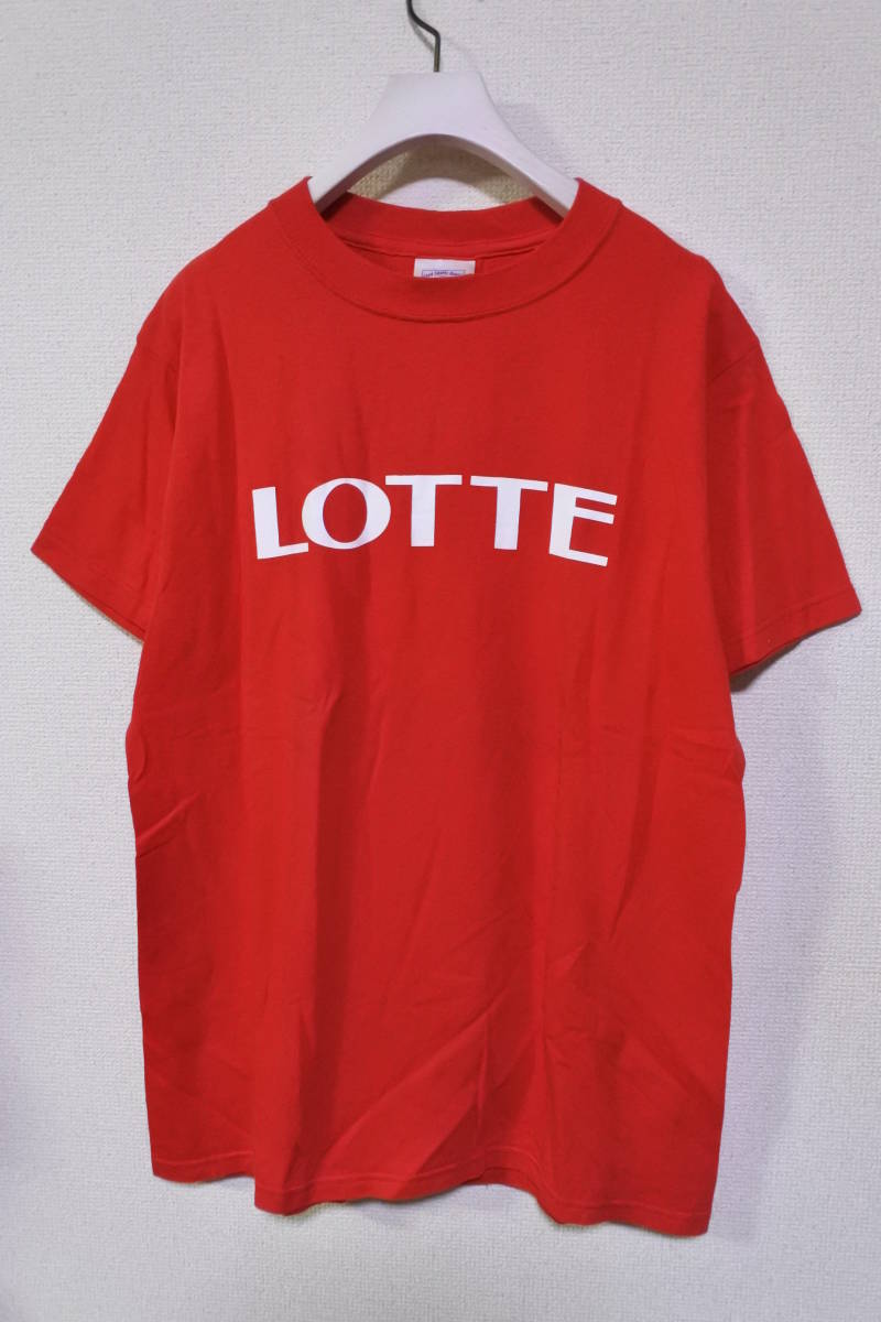 90's-00's LOTTE UNITED SPORTS Vintage Tee size M USA製 ロッテ Tシャツ レッド ビンテージ