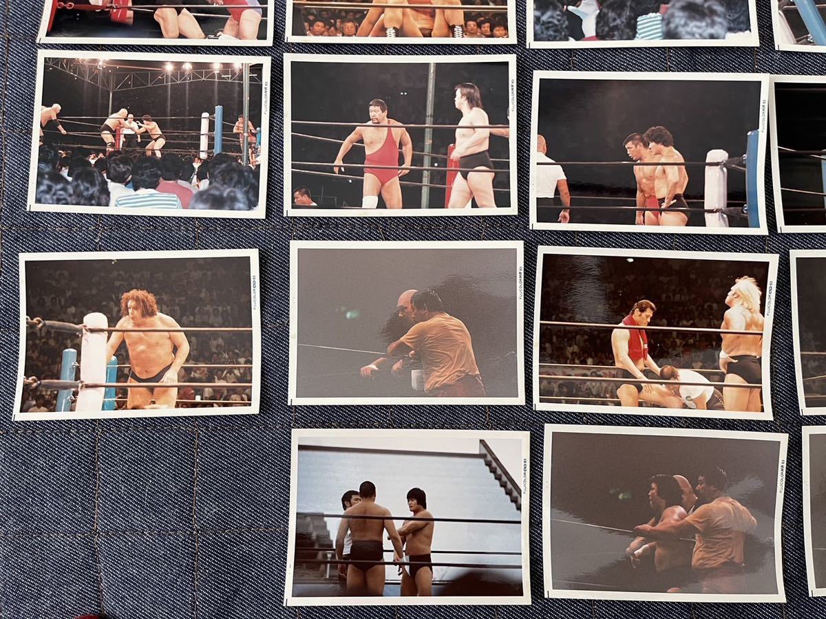 * ②希少！新日本プロレス 試合 生写真 38枚セット 猪木 アンドレ など 昭和 80年代_画像6