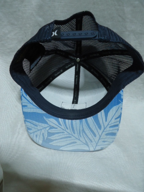  быстрое решение Гаваи Hurley Harley сетка шляпа вода * темно-синий * белый цвет лист .. рисунок прекрасный товар 