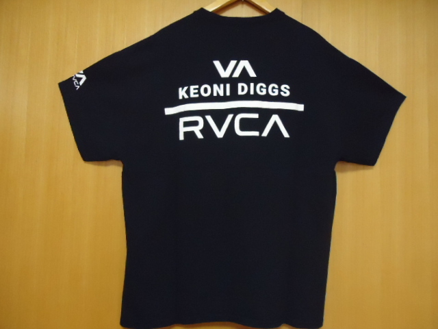 即決　ハワイ　RVCA　Ｔシャツ　濃紺色　ＸＬ　KEONI DIGGS_画像5