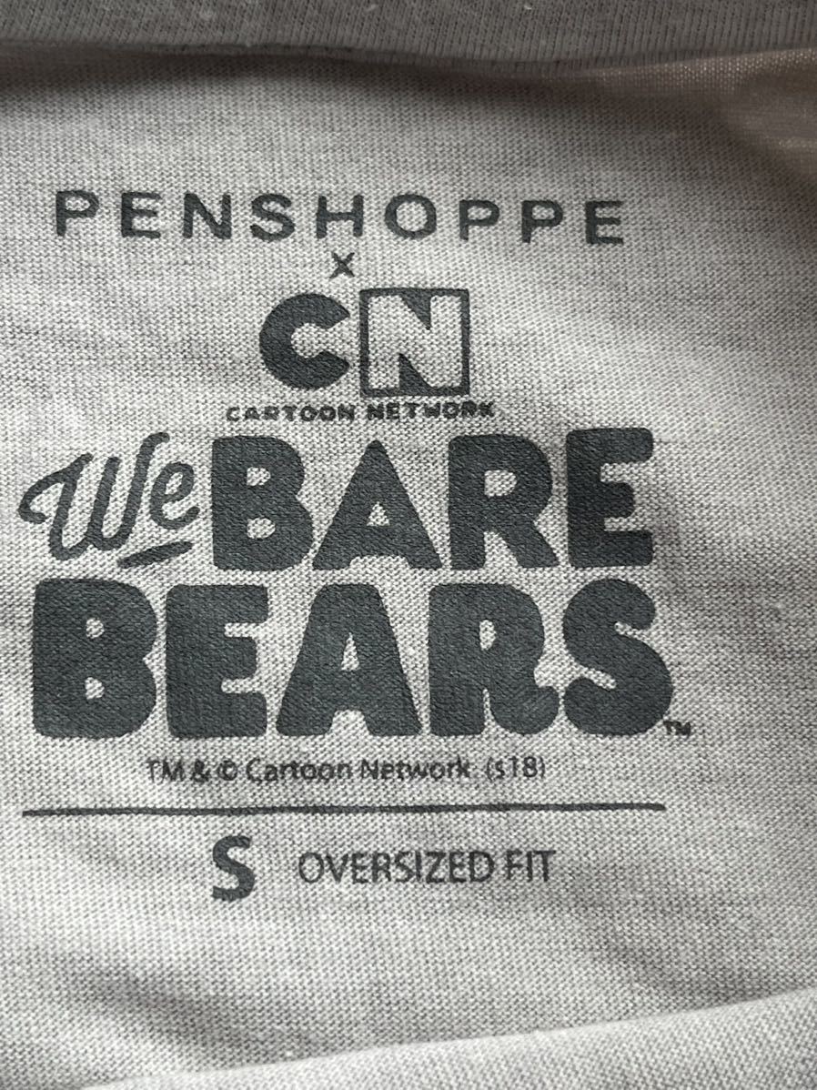We Bare Bears　PENSHOPPE　ペンショッピー　ぼくらベアベアーズ　半袖Tシャツ　CARTOON　NETWORK　くま　白クマ　パンダ　オーバーサイズ