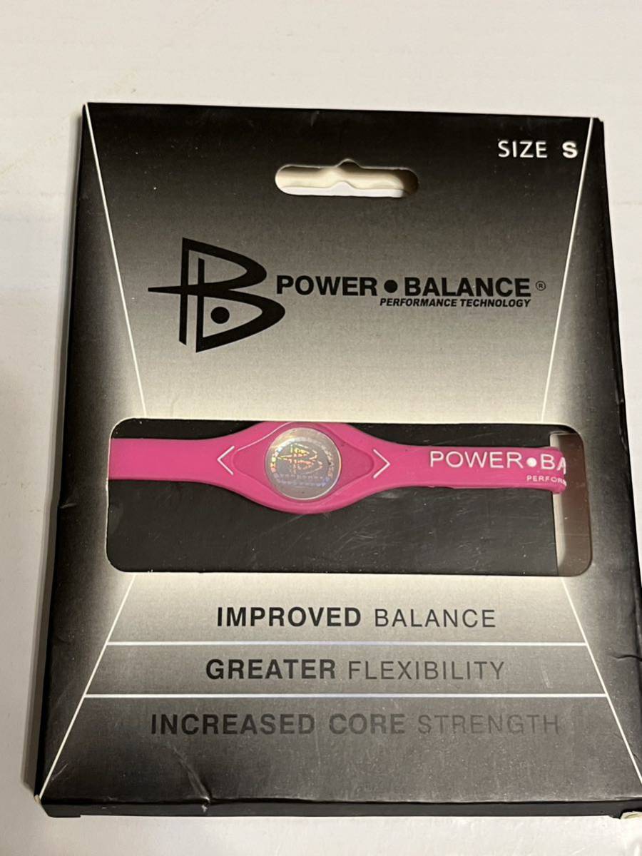 POWER BALANCE パワーバランス シリコンブレスレット PB ピンクの画像1