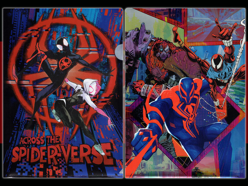  Spider-Man : Across * The * Spider bar s/A4 size metallic * clear file /ma- bell MARVEL/ Spider gwen/ in lock 