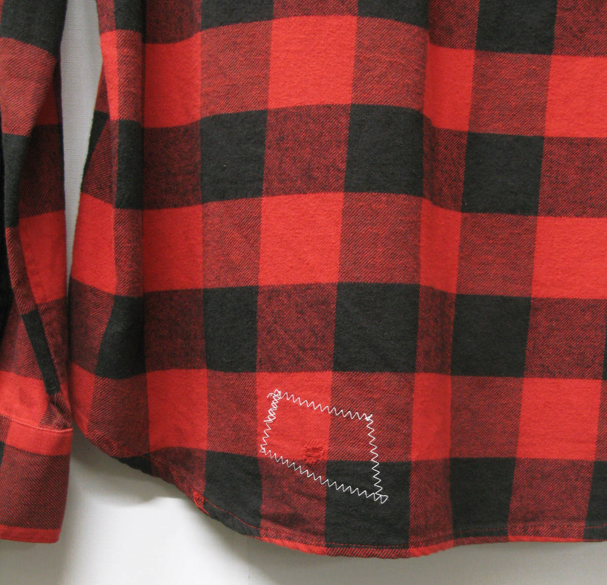 AFFA 切替 ネルシャツ 黒赤 （ アンダーカバー アーカイブ 高橋盾 藤原ヒロシ AFFA Undercover Vintage flannel shirt Black Red M_画像5