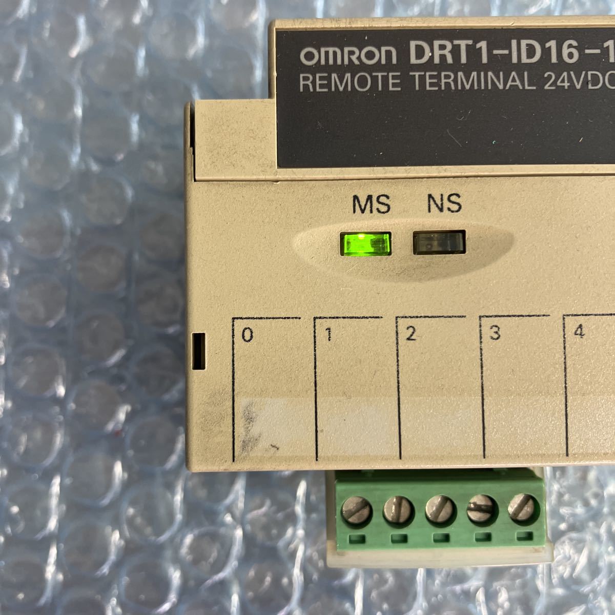 OMRON　オムロン　DRT1-ID16-1　リモートI/Oターミナル　24VDC　通電確認のみ　O-427_画像2