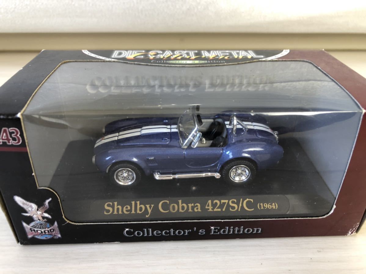 ビンテージ物 磨き処理済み YAT MING 1964年型 AC シェルビー コブラ 427S/C Shelby Cobra ダイキャストメタル　Road Signature_画像2