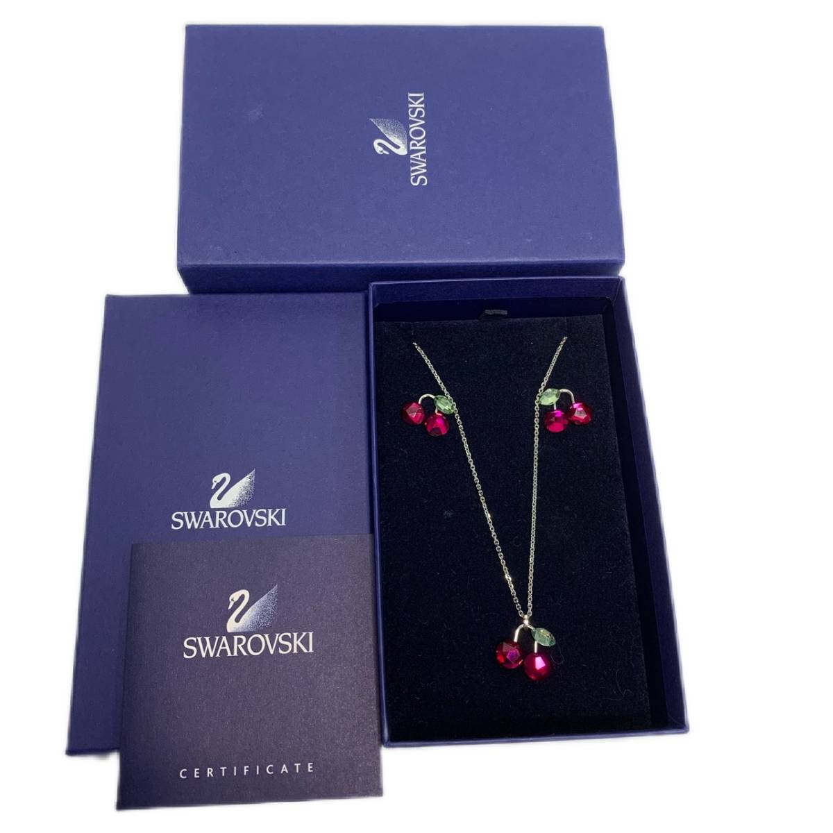 送料0円】 SWAROVSKI 【未使用】 スワロフスキー セット ピアス