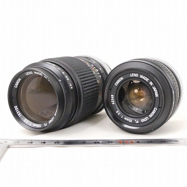 Canon キヤノン カメラレンズ 2点セット FL 135mm F3.5・FL 35mm F3.5 
