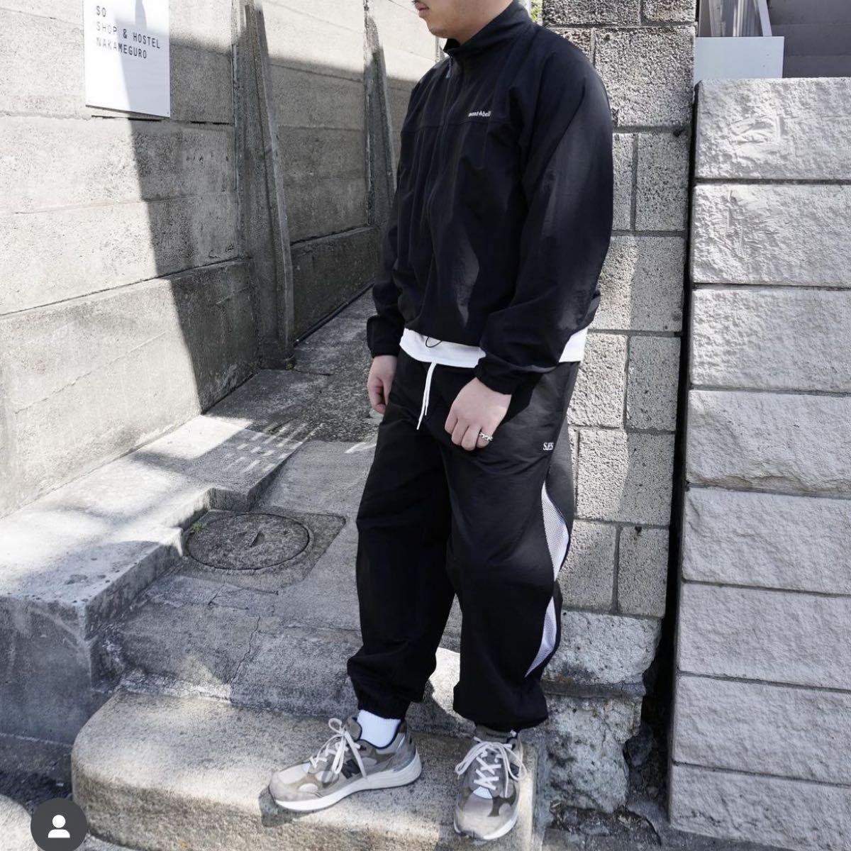 private brand by s f s ナイロン track pants black｜PayPayフリマ