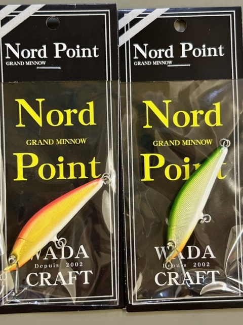 処分◆トラウト◆ハンドメイド◆ワダクラフト◆Ｎｏｒｄ Ｐｏｉｎｔミノー　２ヶセット②◆定価￥3597円(税込)◆25％OFF_画像1